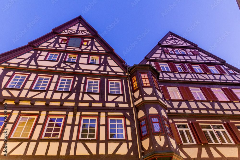 Medieval houses in Tubingen, Germany