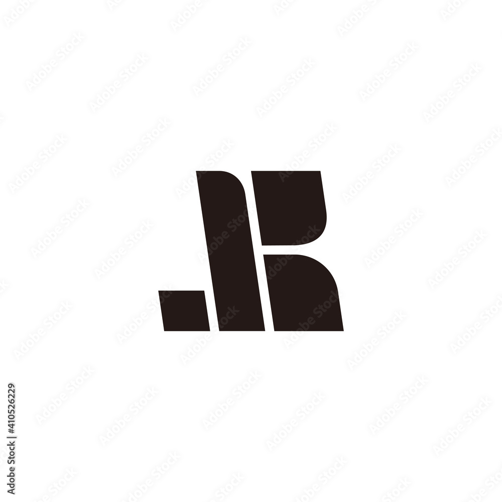 letter jk abstract simple flat geometric logo vector letter jk abstract simple flat geometric logo vector