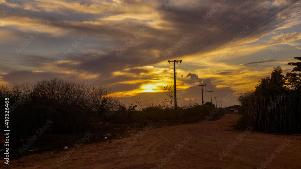 Obraz premium Por do Sol no Interior