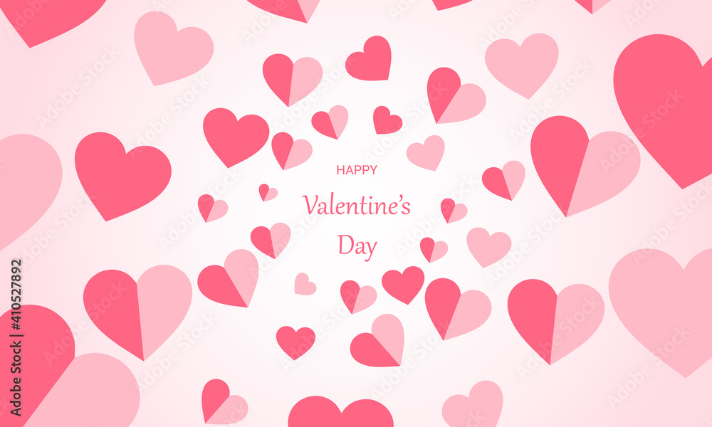 Valentines day banner background with hearts pattern. Valentines day banner background with hearts pattern.