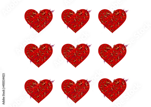 Romantic floral background, Happy Valentine's Day