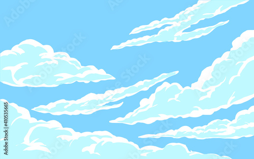blue sky with clouds