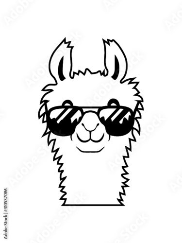 Cool Sonnenbrille Alpaka 