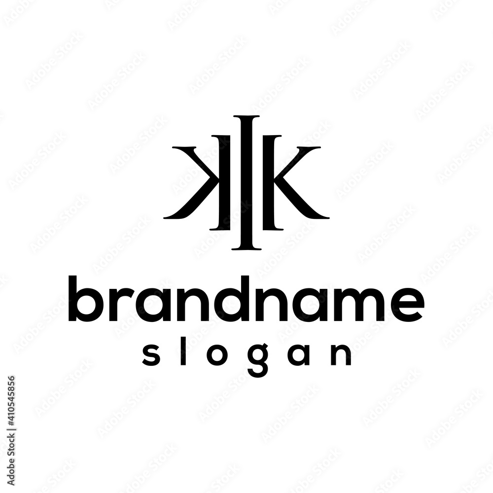 Modern vector graphic for KK logo, perfect for any comapny or business icon. Modern vector graphic for KK logo, perfect for any comapny or business icon.
