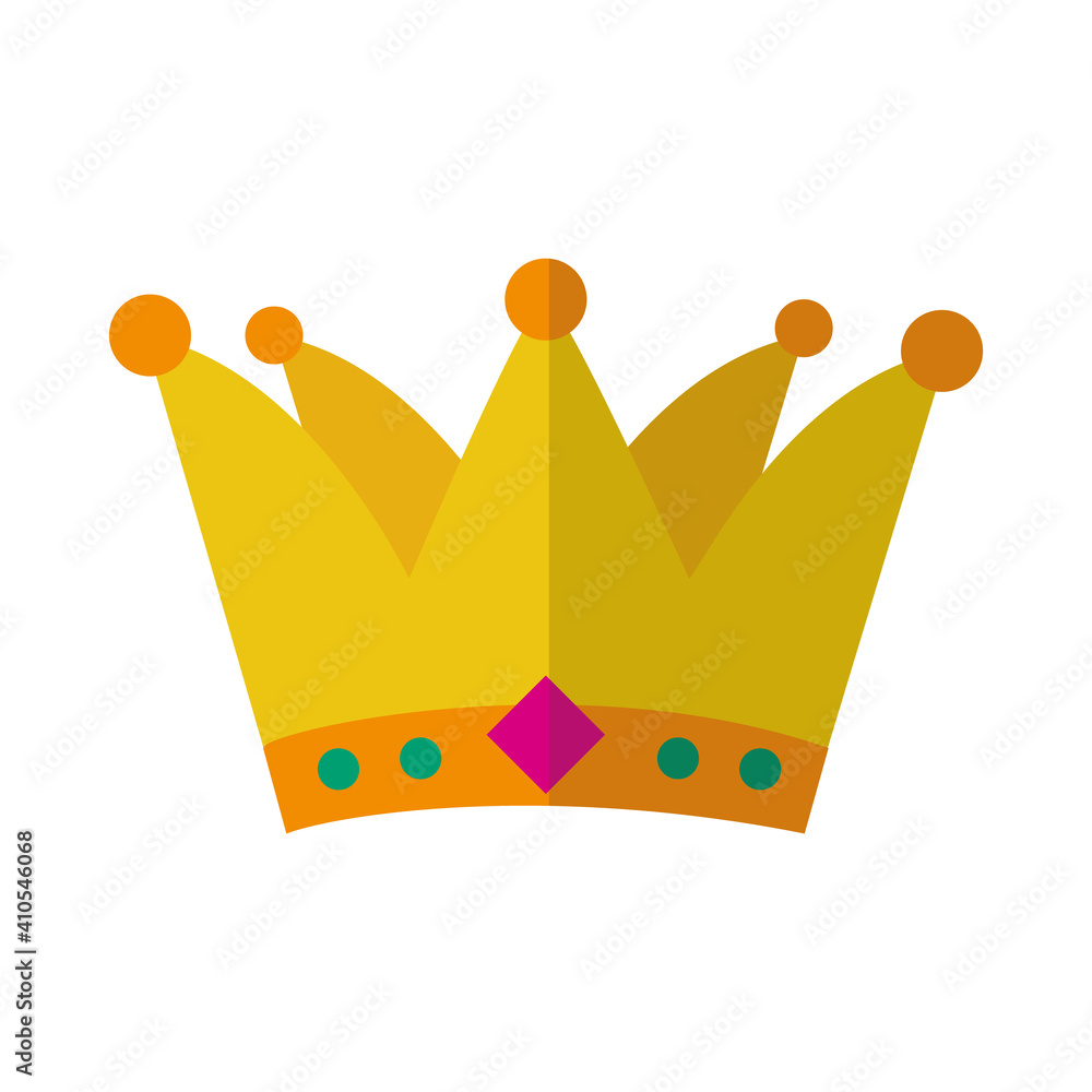 Carnival crown icon, colorful design Carnival crown icon, colorful design