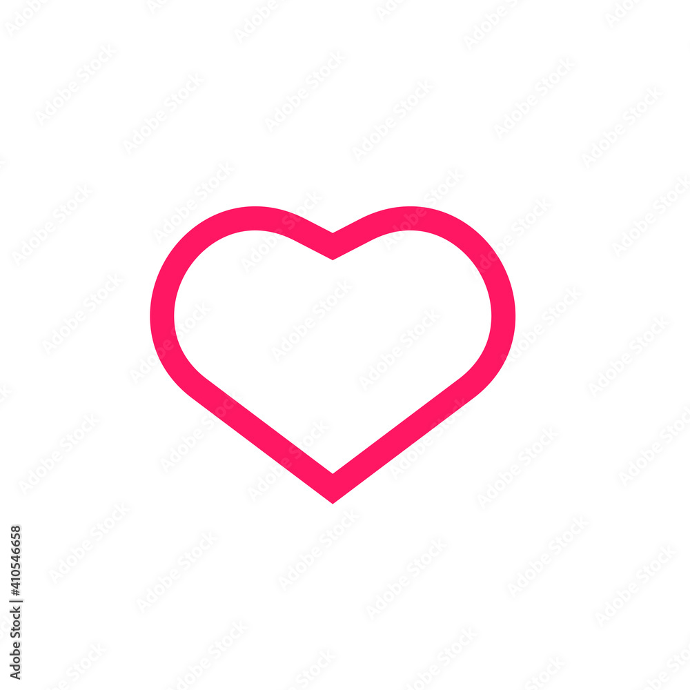 Heart icon vector. Love symbol. Valentine s Day sign. Like icon