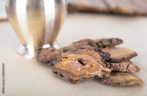 Traditional Chinese medicine mortar and traditional Chinese Medicine photo