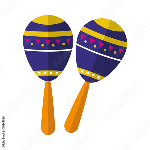 colorful maracas icon image