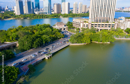 Urban scenery of Huizhou City, Guangdong Province, China photo