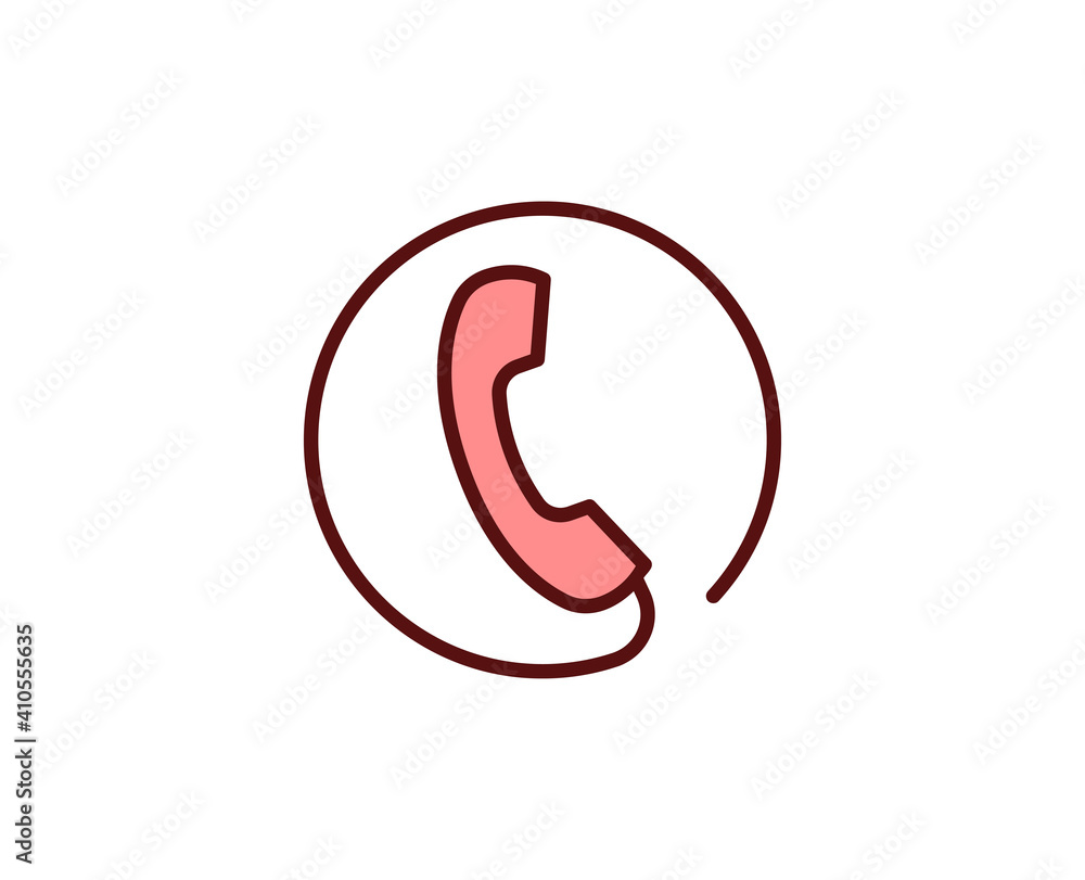 Phone flat icon. Thin line signs for design logo, visit card, etc. Single high-quality outline symbol for web design or mobile app. Marketing outline pictogram. Phone flat icon. Thin line signs for design logo, visit card, etc. Single high-quality outline symbol for web design or mobile app. Marketing outline pictogram.