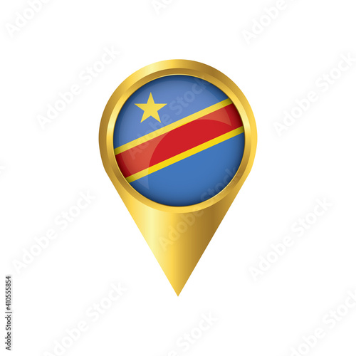 Flag of Democratic Republic of the Congo.symbol check in Democratic Republic of the Congo, golden map pointer with the national flag of in the button. vector illustration. Free Download Flag of Democratic Republic of the Congo.symbol check in Democratic Republic of the Congo, golden map pointer with the national flag of in the button. vector illustration. - GFXLoad