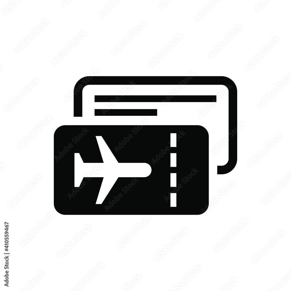 Airplane ticket icon vector graphic illustration Airplane ticket icon vector graphic illustration