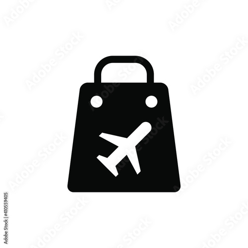 Duty free shopping icon vector graphic illustration
