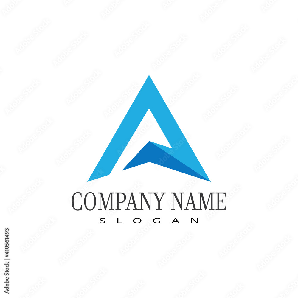A Letter Logo Template vector icon illustration design A Letter Logo Template vector icon illustration design