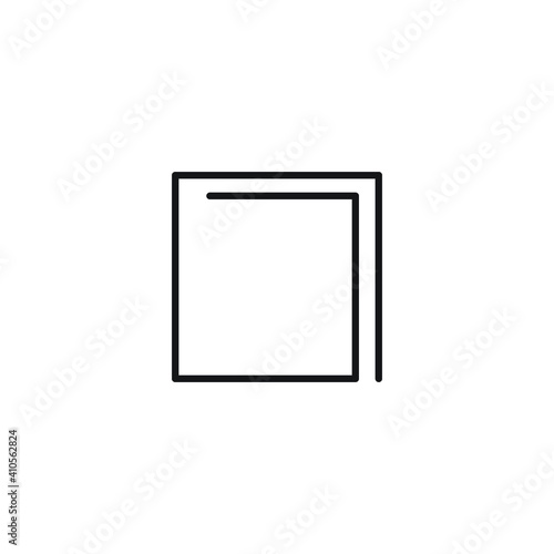 Simple Pause Button outline icon vector