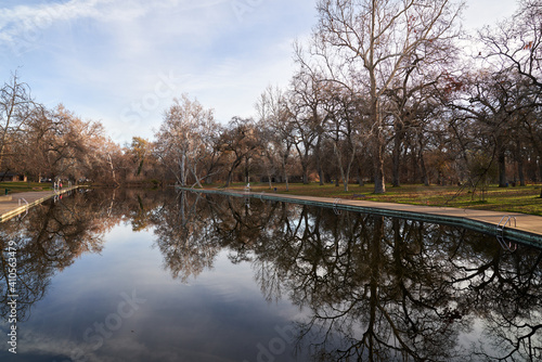 Bidwell Park Sycamore Pool. Lake in the park  in Chico, California  