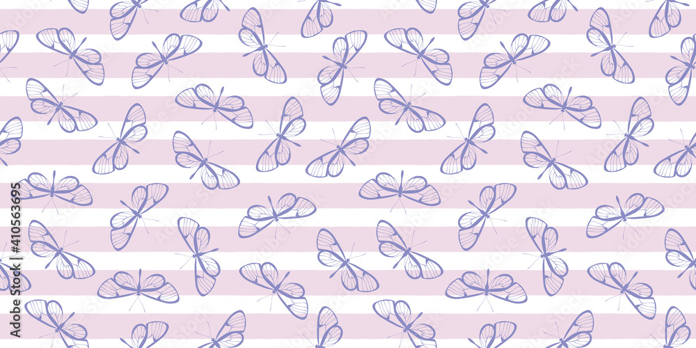 Purple butterfly stripe background pattern. Purple butterfly stripe background pattern.