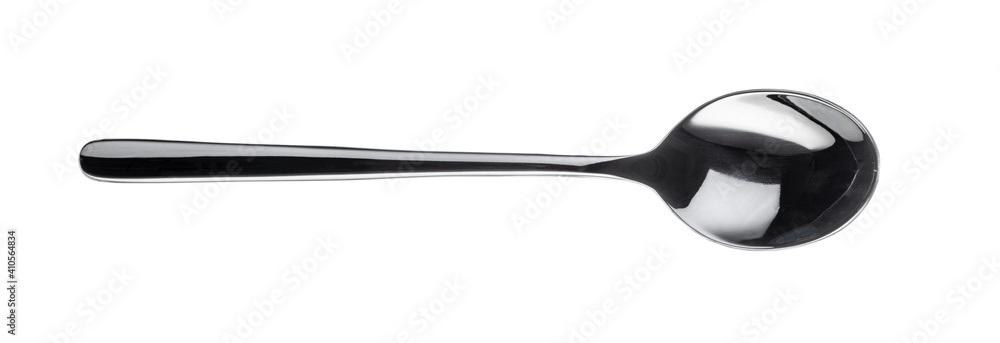 Plastic black spoon isolated on a white background Plastic black spoon isolated on a white background