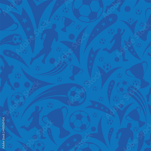 Soccer football seamless pattern vector background