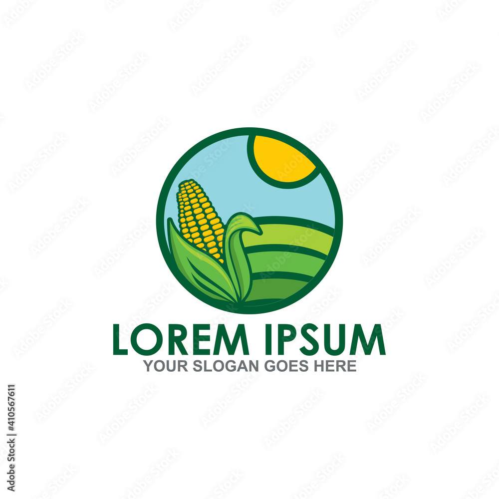 farm and corn logo vector farm and corn logo vector