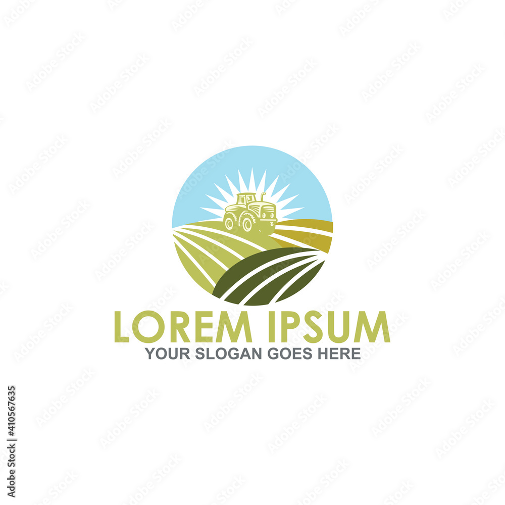 Fototapeta premium nature farming vector , agriculture logo