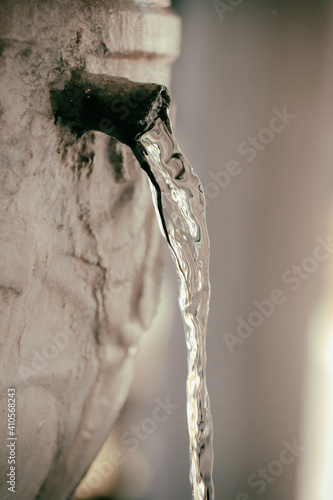 a traditional old ottoman tap and running water © SERDARLEVENT