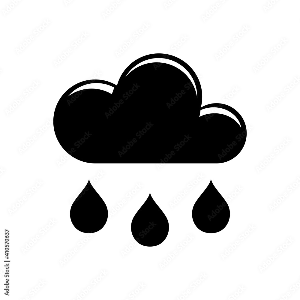 rainy icon design vector template rainy icon design vector template