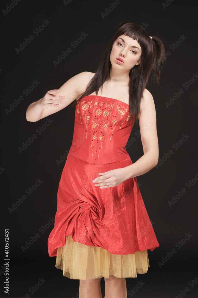 Portrait of beautiful young woman posing. doll Portrait of beautiful young woman posing. doll