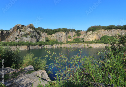 lake with a rocky shore on Bornholm
