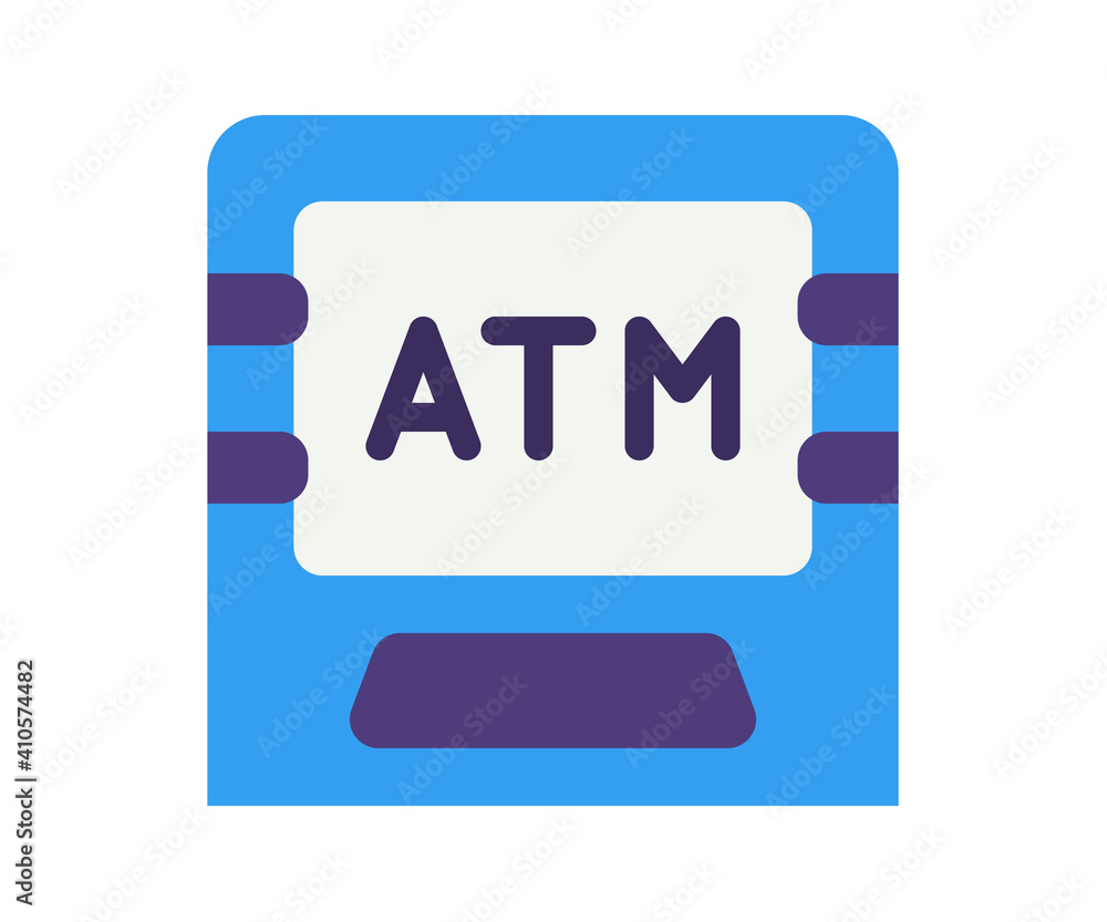 atm machine debit single isolated icon with flat style atm machine debit single isolated icon with flat style