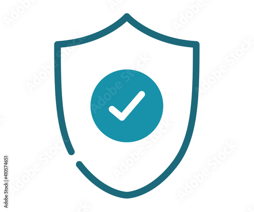 security shield safe single isolated icon with solid line style