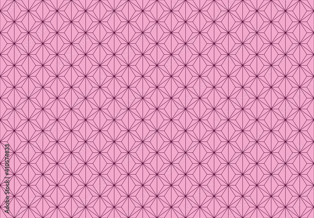 Abstract. japanese seamless pattern pink background. design for pillow, print, fashion, clothing, fabric, gift wrap, mask face. Vector.