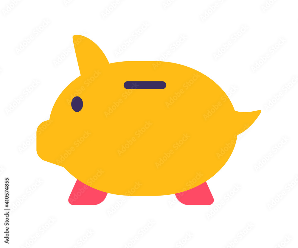 saving piggy storage single isolated icon with flat style saving piggy storage single isolated icon with flat style