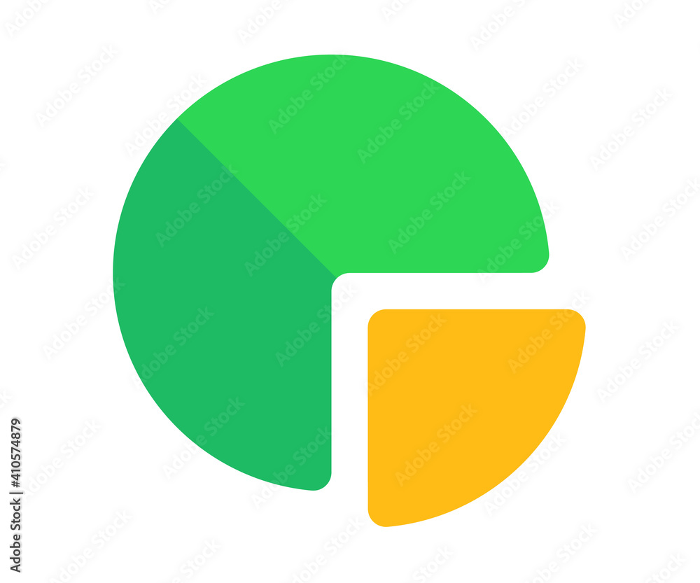 pie chart budget report single isolated icon with flat style statistic pie chart budget report single isolated icon with flat style statistic