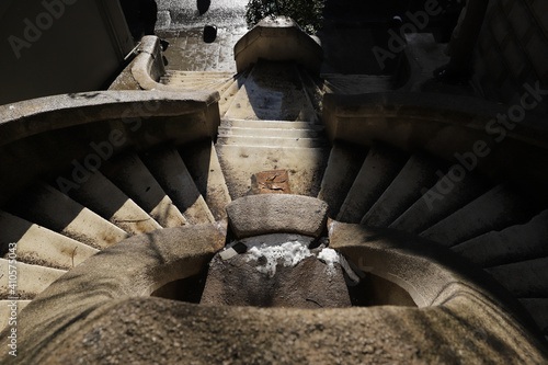 Canvas Print Kamondo stairs in Karakoy, Istanbul, Turkey