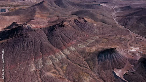 Aerial View On Landscape In Death Valley 