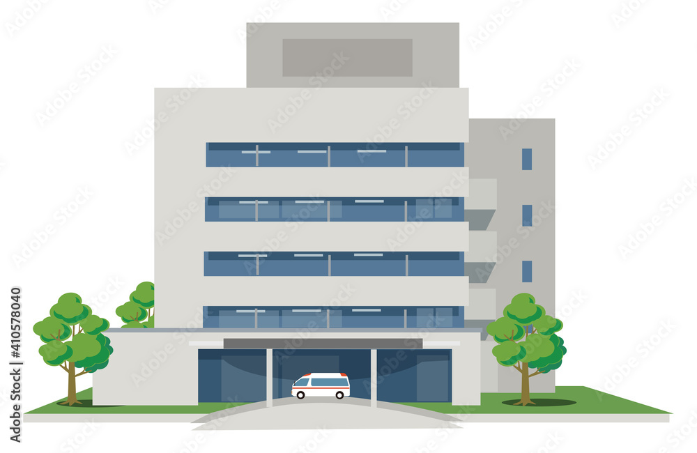 市民病院 主線無しイラスト Stock Vector Adobe Stock