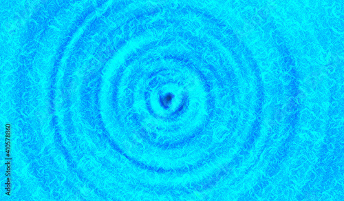 Blue bright abstract background. Whirlpool.