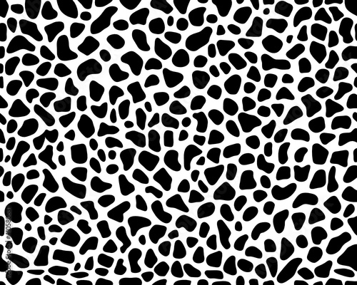 SVG Print of skin of leopard on a white background