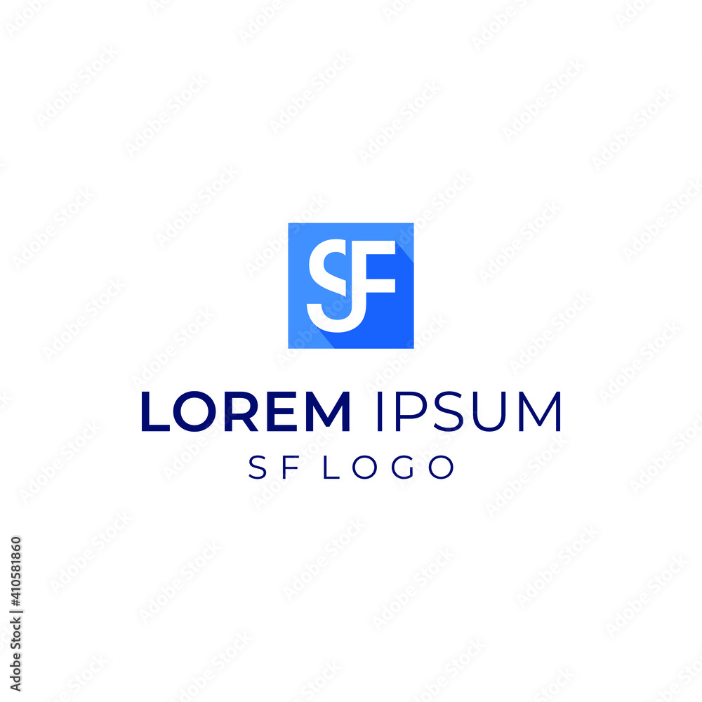 SF logo vector modern simple design concepts SF logo vector modern simple design concepts