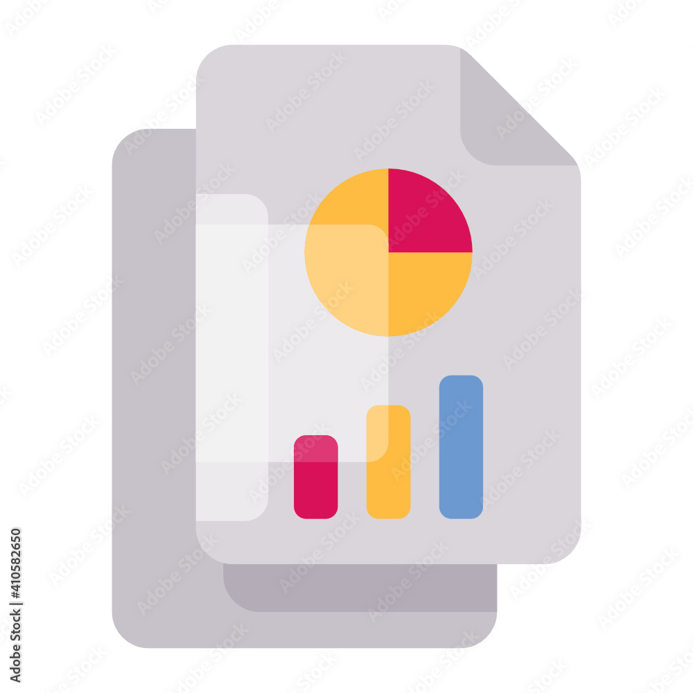 Data analytics icon design flat style Data analytics icon design flat style