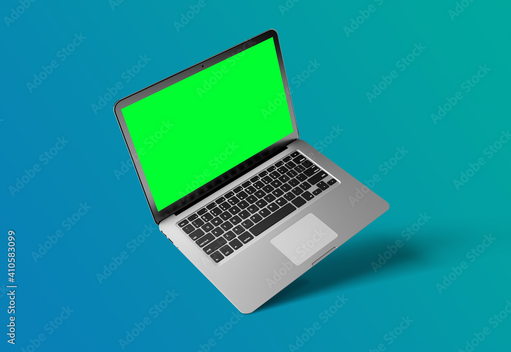 Mock up of a computer isolated on a background with shadow Mock up of a computer isolated on a background with shadow