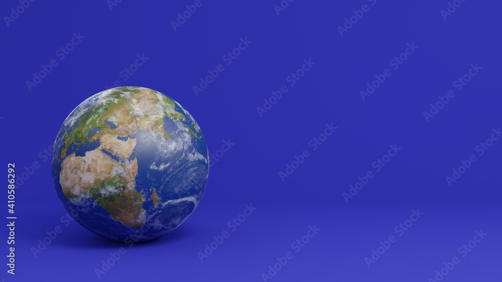 Fototapeta premium earth in blue space
