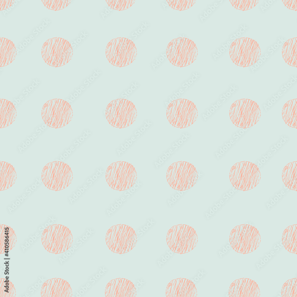 Seamless pattern with Abstract hand drawn Dotty Spot Polka background. Modern scandinavian geometric design with cute circle. Trendy soft colors. Kids textile print, wallpaper, wrapping paper. Seamless pattern with Abstract hand drawn Dotty Spot Polka background. Modern scandinavian geometric design with cute circle. Trendy soft colors. Kids textile print, wallpaper, wrapping paper.