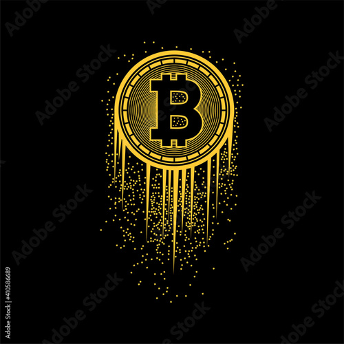 My generation, Bit coin Generation, new generation,  Cryptocurrency vector illustration