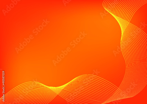 orange and yellow abstract background with yellow lines, Beautiful color orange and yellow sample in A4 size, labels of your business, orange and yellow pattern for posters.