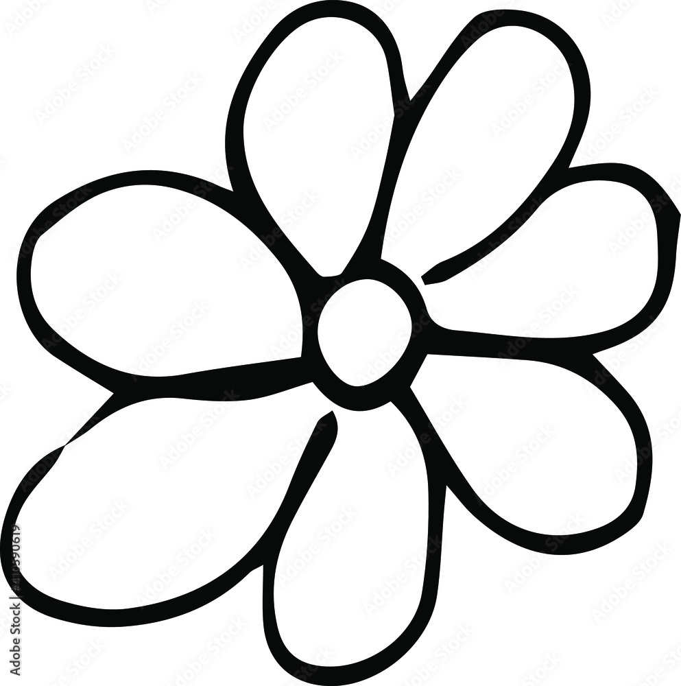 set of simple summer flowers drawings. abstract flower illustration. hand drawn vector art. black white illustration set of simple summer flowers drawings. abstract flower illustration. hand drawn vector art. black white illustration