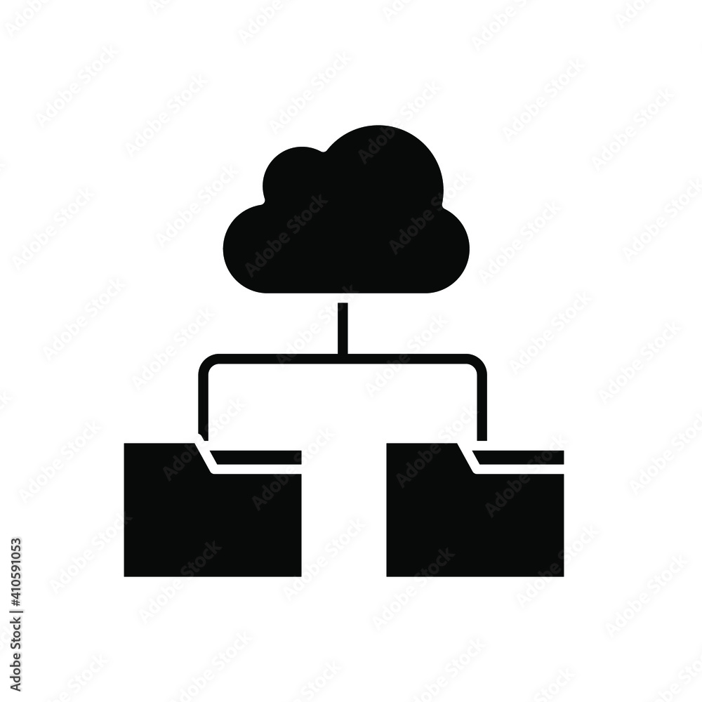 Data recovery solid icon. Cloud Route glyph style. Cloud computing symbol. Cloud folder vector illustration isolated on white background. Editable stroke EPS 10 Data recovery solid icon. Cloud Route glyph style. Cloud computing symbol. Cloud folder vector illustration isolated on white background. Editable stroke EPS 10