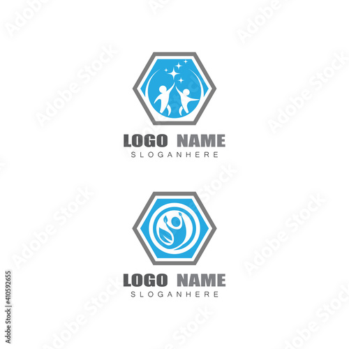 Free Download Human character logo sign illustration vector design - GFXLoad