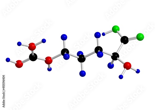 Molecular structure of arginine